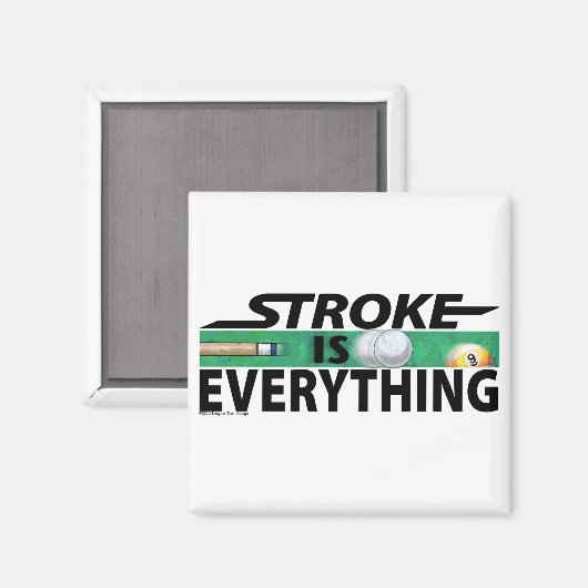 Stroke ist alles 9 Ball Magnet (Vorderseite/Rückseite)
