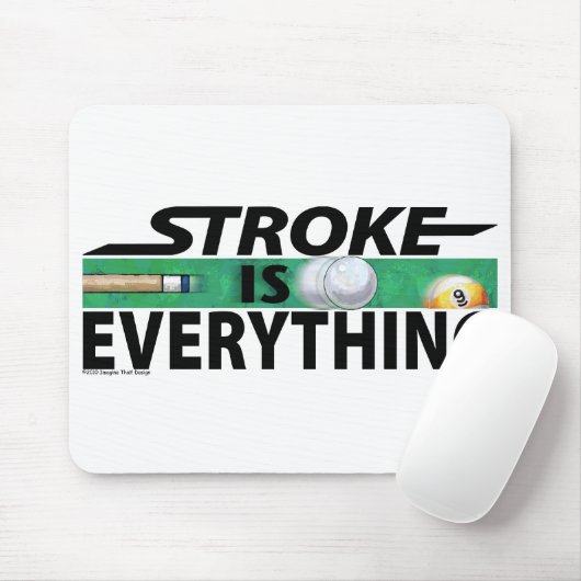 Stroke ist alles 9 Ball Mousepad (Mit Mouse)