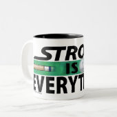 Stroke ist alles 9 Ball Zweifarbige Tasse (Vorderseite Links)