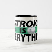 Stroke ist alles 9 Ball Zweifarbige Tasse (Mittel)