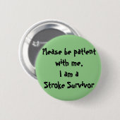 Stroke Survivor Button (Vorne & Hinten)