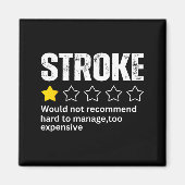 Stroke Survivor Heart Disease Warrior Fighter Card Magnet (Vorne)