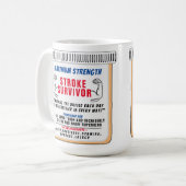 Stroke Survivor Inspiration Coffee Tasse (Vorderseite Links)