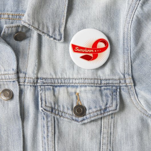 Stroke Survivor Ribbon Button (Beispiel)