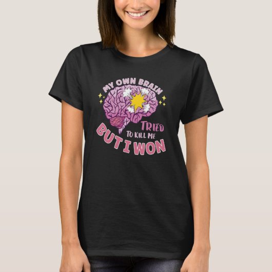Stroke Survivor Stroke Awareness Rehab Stroke Warr T-Shirt (Vorderseite)