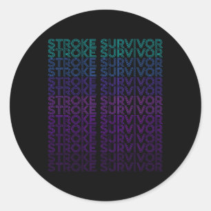 Stroke Survivor Stroke Awareness Runder Aufkleber
