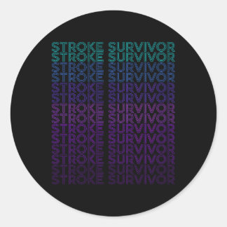 Stroke Survivor Stroke Awareness Runder Aufkleber
