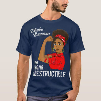 Stroke Survivor Unzerstörbares Kriegerbewusstsein T-Shirt