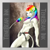 Stroke the Lion Poster (Vorne)