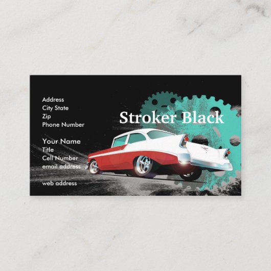 Stroker Black Visitenkarte (Vorderseite)