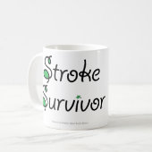 StrokeSurvivorGreen Kaffeetasse (Vorderseite Links)