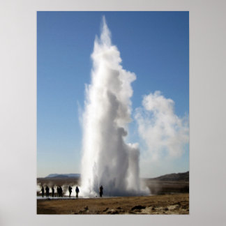 Strokkur- Geyser in Island Poster