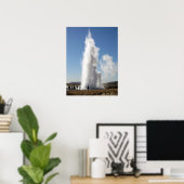 Strokkur- Geyser in Island Poster (Heimbüro)