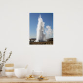 Strokkur- Geyser in Island Poster (Küche)