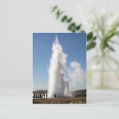 Strokkur- Geyser in Island Postkarte (Stehend Vorderseite)