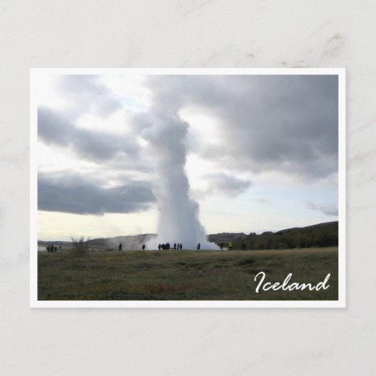 Strokkur Postkarte (Vorderseite)