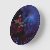 Stroll After Midnight Runde Wanduhr (Winkel)