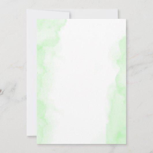 Stroller Baby Shower Invite, Boho Gender Neutral Einladung (Rückseite)