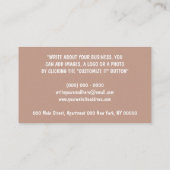 Stroller Baby Sitter Daycare Kinderzimmer Visitenkarte (Rückseite)