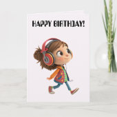 STROLLING BIRTHDAY CARD DANKESKARTE (Vorderseite)