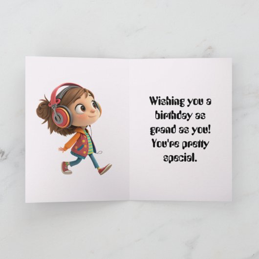 STROLLING BIRTHDAY CARD DANKESKARTE (Innenseite)