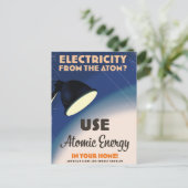 Strom aus dem Atom? Postkarte (Stehend Vorderseite)