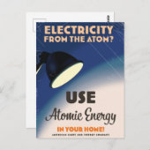 Strom aus dem Atom? Postkarte (Vorne/Hinten)