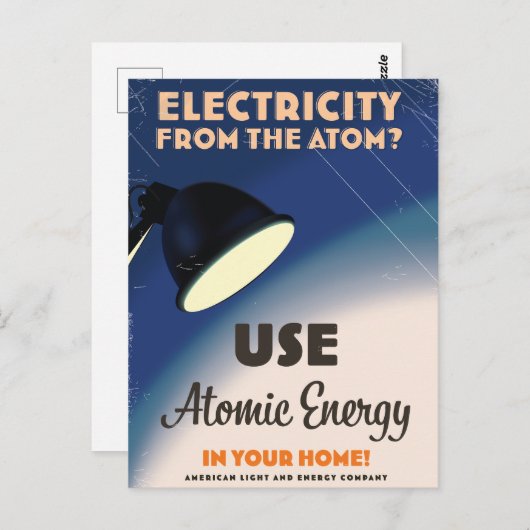 Strom aus dem Atom? Postkarte (Vorne/Hinten)