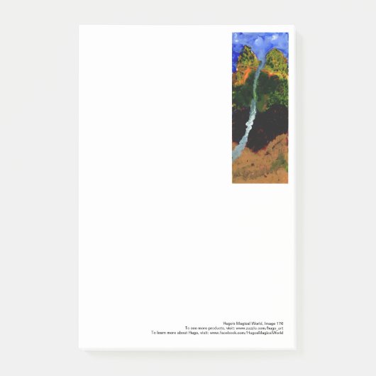 Strom, der von den großen Post-It des Himmels Klebezettel (Vorderseite)