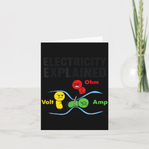 Strom erklärt lustig geeky Physik Humor Sc Karte