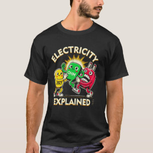 Strom erklärt Ohmsches Gesetz Wissenschaft Pun Phy T-Shirt