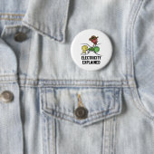 Strom erklärt Physik-Nerd-Geschenk I Lehrer Button (Beispiel)
