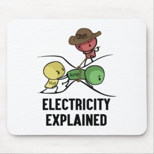 Strom erklärt Physik-Nerd-Geschenk I Lehrer Mousepad