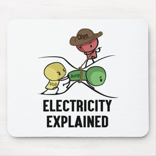Strom erklärt Physik-Nerd-Geschenk I Lehrer Mousepad (Vorne)