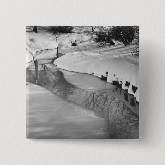 Strom im Winter B&W Button (Vorderseite)