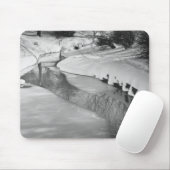 Strom im Winter B&W Mousepad (Mit Mouse)