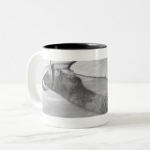 Strom im Winter B&W Zweifarbige Tasse (Vorderseite Links)