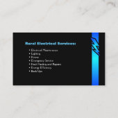 Strom, ländliche Hauselektriker Visitenkarte (Rückseite)