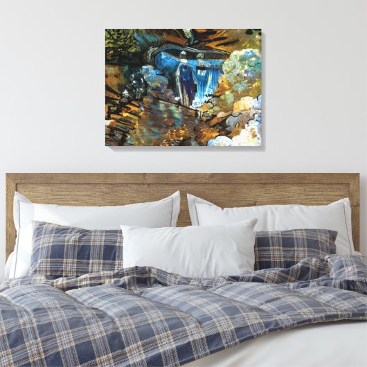 STROM Wasserfall Leinwanddruck (Insitu (Schlafzimmer))