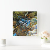 STROM WASSERFALL QUADRATISCHE WANDUHR (Zuhause)