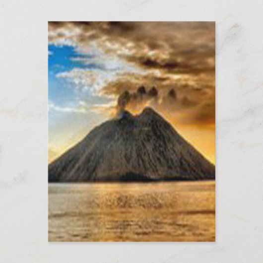 Stromboli Postkarte (Vorderseite)