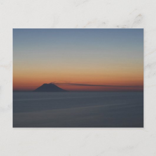 Stromboli-Sonnenuntergang Postkarte (Vorderseite)
