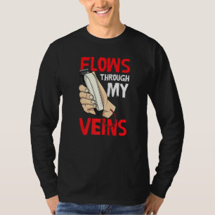 Ströme durch meine Venen Barber Barbershop Frisur T-Shirt