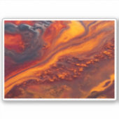 Ströme in Wolken Aufkleber (Vorderseite)