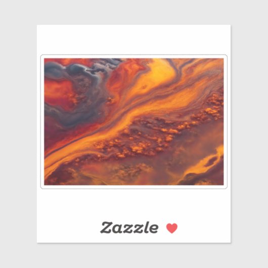 Ströme in Wolken Aufkleber (Blatt)