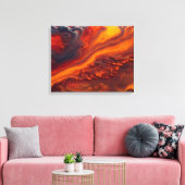 Ströme in Wolken Leinwanddruck (Insitu (Wohnzimmer))