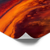 Ströme in Wolken Poster (Ecke)