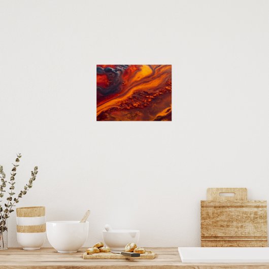 Ströme in Wolken Poster (Küche)