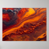 Ströme in Wolken Poster (Vorne)