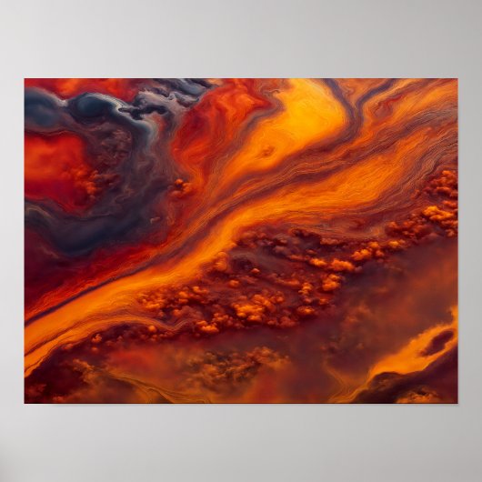 Ströme in Wolken Poster (Vorne)